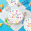 EVYIENEN 50 Pcs Happy Birthday Dots Plates and Napkins Party Supplies, Happy Birthday Plates and Napkins Party Decorations for Birthday Party Plates-Serves 25