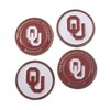 Oklahoma Sooners Double Sided OU Golf Ball Markers (Set of 4)