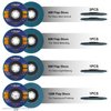 PRVEW Flap Discs 4 1/2 Inch, 5-Pack 4.5" x 7/8" T29 Premium Zirconia Abrasive Grinding Wheels, 40/60/80/120 Assorted Grits Flap Sanding Disc for Metal,Stainless Steel