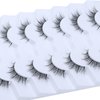 DSLONG 7 Pairs Cat Eye Lashes Natural Look 5-13MM Short False Eyelashes 3D Multi layered Invisible Eyelashes Strip For Small Eyes That Look Like Extensions (N5)