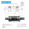Hoypeyfiy BB-UN26 Square Taper Bottom Bracket 68 * 123/127 / 110mm (Black 1Pcs) (68x127)