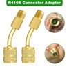 Mini Split Adapter, R410A Adapter Kit R410A Refrigerant Hose Adapter Connector, Mini Split Vacuum Pump Kit 5/16 to 1/4 Coupler Valve Core Remover for Air Conditioners