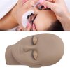Lash Mannequin Head, Lash Practice Kit Makeup Eyelash Extension Practice Doll Head with 3 Pairs Removable Eyelids Double Layer Lashes Replaced Eyelids Training Mannequin Head