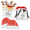 Jean Pierre Christmas Face Mask Skin Care, Sheet Masks, 2 Deer Hydrating Masks + 2 Penguin Nourishing Masks + 2 Santa Hat Hydrating Mask