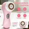 Clarisonic Mia 2 Electric Face Cleansing Brush with 2 Brush Heads, Sonic Facial Brush for Deep Cleaning & Exfoliation, Waterproof Rechargeable (Pink)