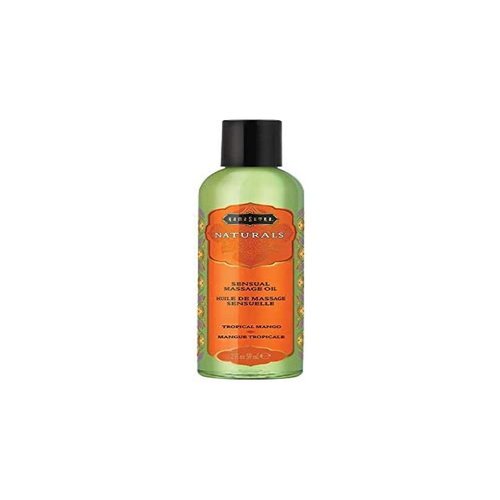 KAMA SUTRA Naturals Massage Oil Tropical Mango - 2 fl oz- Sore Muscle Massage Oil for Body - Natural Therapy Oil - Warming, Relaxing, Joint & Muscles - Sensual Massage for Couples, Women, Men