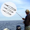 JSHANMEI Long line Snap Clips Stainless Steel Longline Branch Hanger Snap Swivels Float Line Tuna Clip Fishing Accessories (6inch-8pcs)