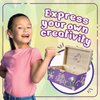 PURPLE LADYBUG Design Your Own Jewelry Box Craft Kit - DIY Jewelry Box for Girls 8-12, & Fun Girls Arts & Crafts Age 6-8 & Up - Great Birthday & Christmas Gifts for Girls 8-10 Years Old