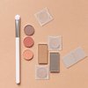 Beavorty 4pcs Blush Box Eyeshadow Box Travel Makeup Palette Lip Balm Containers Magnetic Eyeshadow Empty Eyeshadow Pans Empty Eyeshadow Palette Female Ultra Thin Square Tray