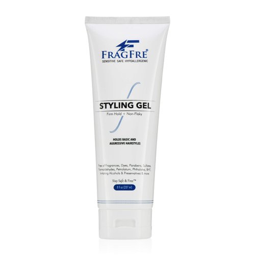 FRAGFRE Firm Hold Hair Gel Fragrance Free 8 oz - Strong Styling Gel for Aggressive Hair Styles - ...