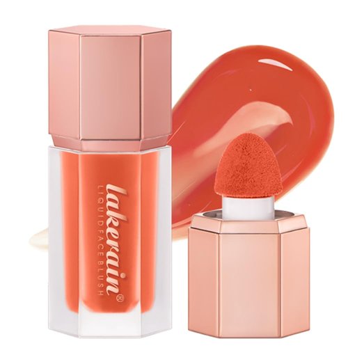 Liquid Blush, Matte Velvet Liquid Blush, Soft Liquid Blush for Cheeks, Silky Cream Blush (1, #4, Medium)