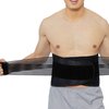 NeoTech Care Neoprene Back Brace for Optimal Support and Pain Relief - Adjustable Compression Belt for Lumbar Stability - Comfortable and Breathable Lower Back Support (Black, Size XL)