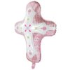 Pink Baptism Cross Balloons For Holy Communion, God Bless Christening Confirmation Easter Party Decorations Kids Boys Girls Party Supplies Baby Shower, 6 Cross Helium Mylar Foil Balloons with Ribbon