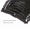 Loxxy Kinky Curly Clip in Human Hair Extensions 3B 3C Kinky Clip ins For Black Women Nutural Color 8A Double Wefts Real Remy Afro Kinkys Curly Hair Extensions Clip In, 120G, 20 Inch