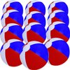 GCQJOQ 12 Pack Beach Balls, 12" Red Blue White Color Inflatable Beach Ball for Summer Water Games Party Supplies