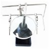 MAGNA-DESK | Helping Hand 2X Magnifier | Weighted Base | 3.5" Lens Diameter | Adjustable Handle | Secure Alligator Clamps | Ideal for Jewelers, Hobbyists, Circuit Work | Sturdy Metal Tray Base