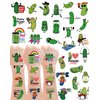 138Pcs Pickle Funny Temporary Tattoos Stickers - Green Pickle Tattoos Party Favors for Pickle Stuff Lovers, Pickle Birthday Party Decorations, 15 Sheets Pickle Themed Gifts