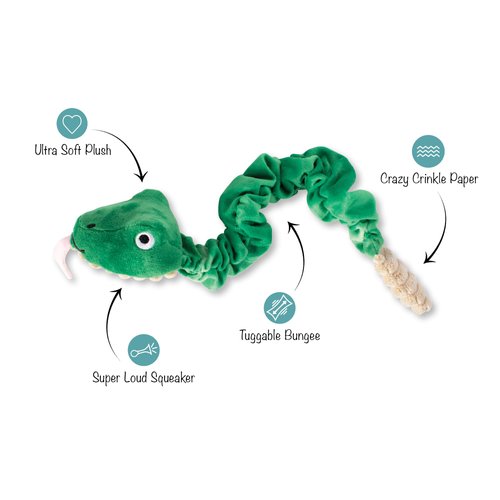 Fringe Studio Plush Dog Toy, Hisses & Kisses, Pet Shop Collection (314206)