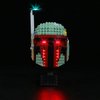 JANWAALY LED Lighting Kit for Lego Boba Fett Helmet 75277 Building Kit - Lights Only - Decoration LED Light Kit Compatible with Lego Without Building Block Model