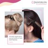 JASVERLIN Matte Black Small Hair Clips Tiny Claw Clips for Fine Thin Hair, Women Little Girl Plastic Mini Hair Accessories Clam Clip for Styling, Non-Slip Strong Grip Jaw 50pcs (Matte Black)