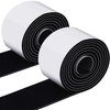 2 Packs Felt Strips with Adhesive Backing Non Slip Felt Furniture Pads Adhesive Felt Roll Felt Tape for Protecting Hardwood Floors Chair Wall Protector(120 x 2 x 0.12 Inch, Black)