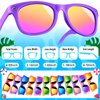 GIFTINBOX Kids Sunglasses, 24 PACK Kids Sunglasses Bulk Party Favors for Kids 4-8 3-5, Pool Beach Birthday Party Supplies Goodie Bags Stuffers, Toddler Sunglasses Gift Toys for Boys Girls