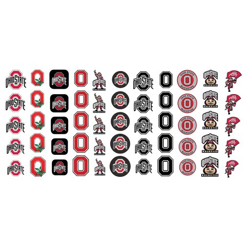 Sports Team for Ohio , OH College Waterslide Nail Art Decals - Salon Quality!