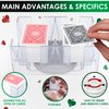 Canasta Card Holder for Playing Cards - 6 Deck Playing Card Tray Plastic Playing Card Holder Tray Playing Card Deck Holder Revolving Card Holders for Playing Cards - Valentines Gift Card Game Holder