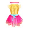 Princess Dress up Clothes for Girls,Princess Costume for Girls with Wing Headband,Unicorn Costume & Mermaid Costume Halloween Christmas Birthday Toddler Toys 3-6 Years