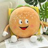 XIYUAN 12” Hamburger Plush Toy - Funny Hamburger Stuffed Toy - Cute Food Plush Pillow - Room Decoration Cushion for Children Boy and Girl for Holiday Birthday (Hamburg)