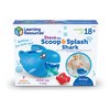 Learning Resources Steve The Scoop & Splash Shark, 7 Pieces, Ages 18 Months+, Toddler Learning Toys, Baby Toys ,Toddler Bathtub,Pool Toys, Water Toys