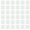 Honbay 60PCS 7 Teeth Plastic Hair Comb Hair Side Comb Hair Clip Comb Twist Comb Wedding Bridal Veil Combs Wig Combs Headpieces Accessories Combs Updo Bun Chignon Hair Styling Accessories (Clear White)