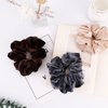 Senllori Scrunchies for Women, 12 Pcs Velvet Scrunchies for Hair, Classic Elastic Thick Scrunchy Hair Bands Ties, Soft Ropes Ponytail Holder Hair Accessories