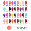 Anself 36 Colors Nail Polish, Paint Kit, Gel Paint with 1 Nail Brush for DIY Nail Art Design