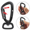 PANDENGZHE Locking Carabiner Clip 2.5" with Swivel Ring for Securing Pets, Dog Leash Harness, Camping, Hiking, Keychains