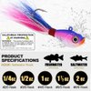 Bucktail-Jigs-Saltwater-Hair-Jigs-Head -Fishing-Lures-Assorted Kit