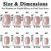 AddFavor 240pcs Press on Nails Short Square Fake Nails Glossy Full Cover Acrylic Artificial Glue on Nails Kit for Women and Girls, Natural Nude Nails