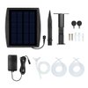 Lewisia Solar Air Pump Kit with Air Hoses and Bubble Stones 3 Working Modes Pond Aerator Bubble Oxygenator (2.5W)