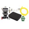 MOTOKU Carburetor Fuel Line Filter Spark Plug Tune-Up Kit for Husqvarna 350BT 150BT Backpack Leaf Blower Redmax EBZ8000 EBZ8000RH EBZ8500 EBZ8001 EBZ8050 EBZ8050RH Back Pack Carb