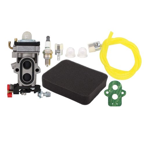 MOTOKU Carburetor Fuel Line Filter Spark Plug Tune-Up Kit for Husqvarna 350BT 150BT Backpack Leaf Blower Redmax EBZ8000 EBZ8000RH EBZ8500 EBZ8001 EBZ8050 EBZ8050RH Back Pack Carb