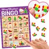 Fancy Land Christmas Bingo Game for Kids 24 Players Plaid Holiday Winter Party Supplies