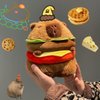 CHDBLOCK Hamburger Capybara Cute Capybara Stuffed Animal Capybara Plush Toys Kawaii Capybara Capybara Plushie The Best Birthday Gift for Kid(Hamburger Capybara-9.5inch)