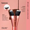 Real Techniques Snatch + Sculpt Contour Makeup Brush, For Liquid & Cream Contour & Bronzer, Flat Top & Oval Head For Blending & Buffing, Dense, Synthetic Bristles, Vegan & Cruelty Free, 1 Count