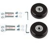 F-ber Luggage Suitcase Wheels Replacement 40mm x 18mm with ABEC 608zz Inline Outdoor Skate Replacement Wheels, One Set of (2) Wheels (OD:40 W:18 ID:6 Axles:30&35mm)