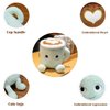 Yoholto Latte Plush Pillow, 7.8 Inch Coffee Cup Plush Doll Toy, Coffee Food Stuffed Plush, Christmas Birthday Gift for Kids Adults Boys Girls (Green)