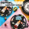 40PCS Outer Space Party Paper Plates and Napkins, Outer Space Theme Tableware Set Includes 9Inch Paper Plates and Napkins Disposable Decoration Supplies for Kids Boys Birthday Party, Serve 20
