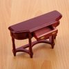 1 12 Scale Dollhouse Furniture, Miniature Dollhouse Furniture, Wooden Doll House Accessories And Furniture 1:12 Scale Dollhouse Half-Round Table Model for Children Home Adults Daughters