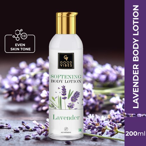 Good Vibes Softening Body Lotion - Lavender | Deeply Nourishes & Moisturizes Dry Skin | Reveals Healthy Glowing Skin | Parabens Free | 6.76 Fl Oz/200ml
