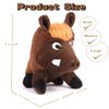 JKW Pet Toys, Stuffed Boar Dog Toys， Squekay Plush Toys