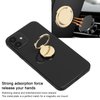 Phone Ring Holder, Mobile Phone Finger Ring Grip 360 Adjustable Metal Phone Holder Magnetic Car Mount for Mobile Phones and Tablets(Gold)